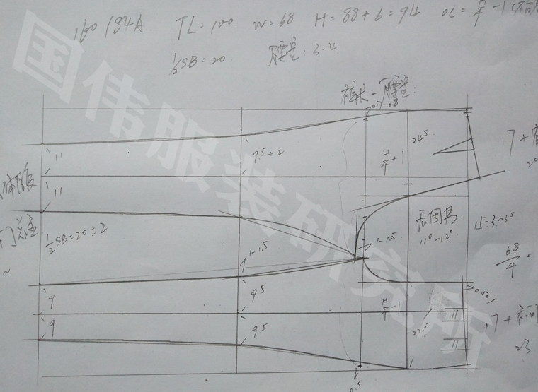 裤子裁剪自学入门,国伟裤子打板教程